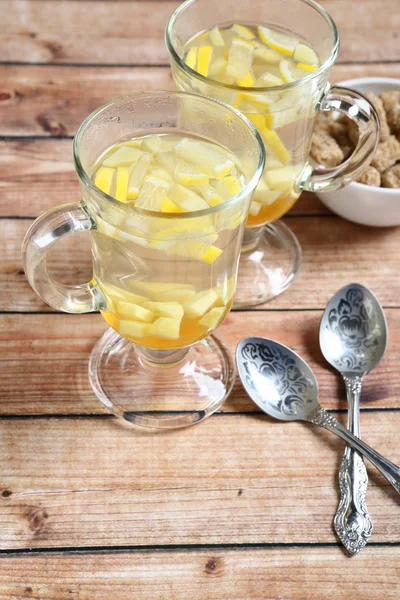 Ginger tea with honey — Stock Photo, Image