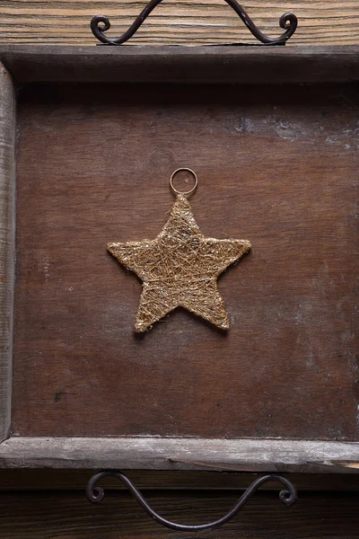 Metal Christmas star — Stock Photo, Image