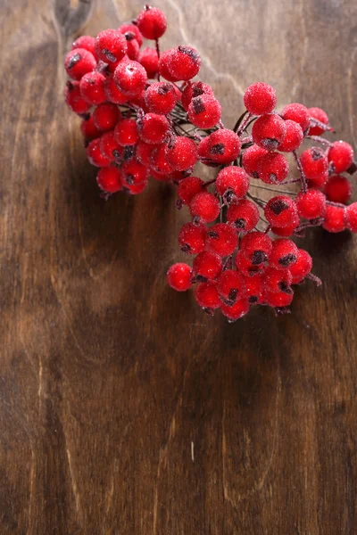 Rowanberry decorativo na mesa — Fotografia de Stock