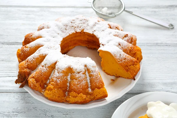 Round Cake pumpkin — Stock Photo, Image