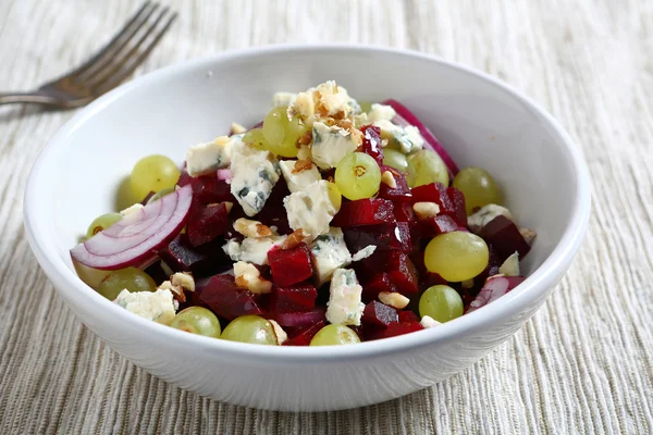 Sweet salad with beet in a bowl — Stock Photo, Image