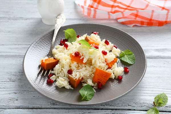 Rice with a pumpkin — Stock Photo, Image