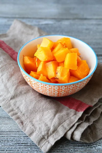 Pumpkin stewed in a bowl — Stock Photo, Image