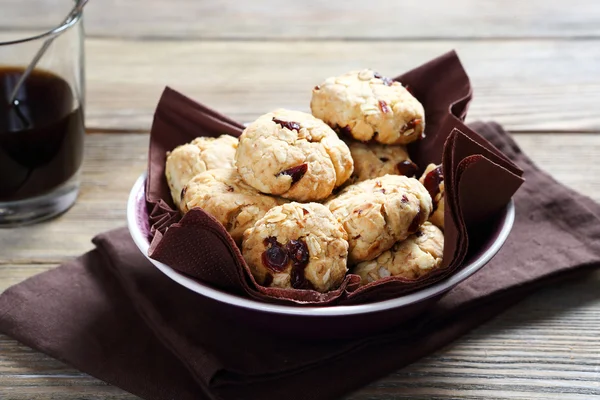 Söta cookies med tranbär — Stockfoto