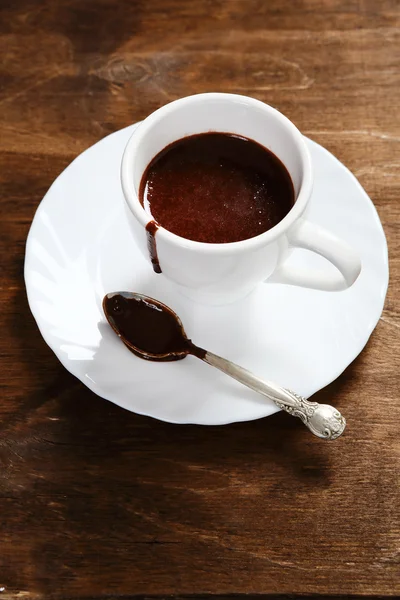 Söt choklad i en kopp — Stockfoto