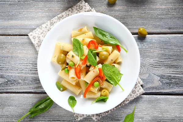 Pasta with roasted peppers — Stock Photo, Image