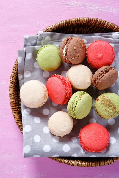 Macaroons doces e coloridos — Fotografia de Stock