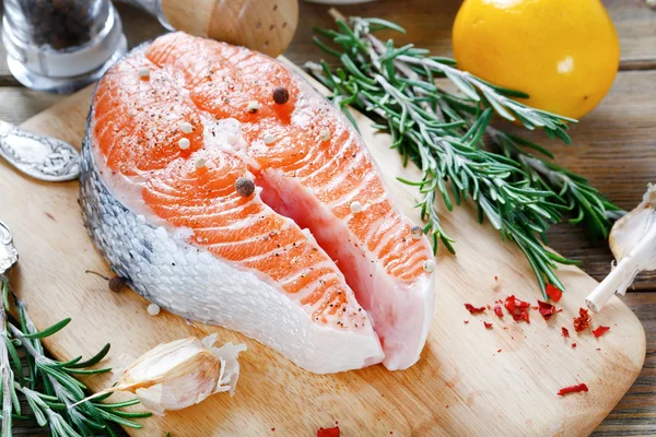 Fish on the board — Stock Photo, Image