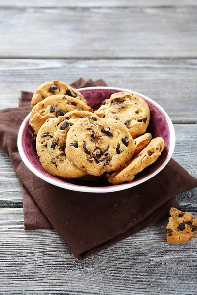 Deliciosas galletas con chocolate — Foto de Stock