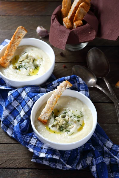 Картопляний суп з сиром — стокове фото
