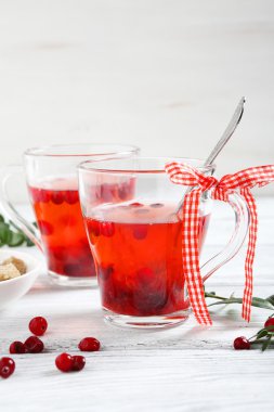 Sağlıklı çay kızılcık