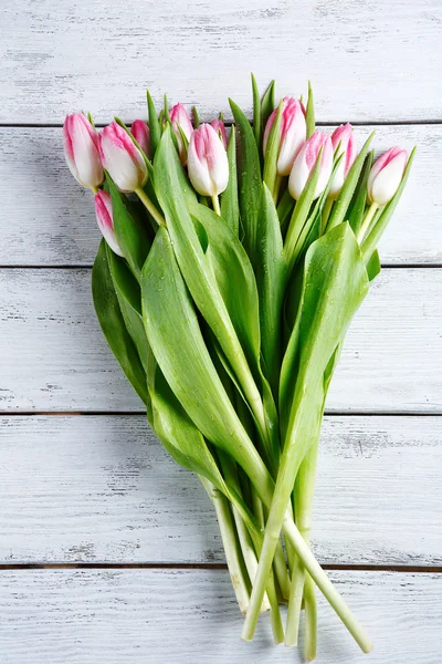 Boeket roze tulpen — Stockfoto