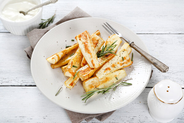 Parsnips on a plate