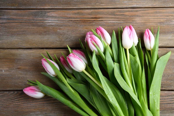 Boeket roze tulpen — Stockfoto