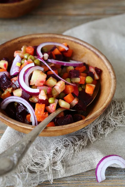 Vinagrete delicioso em uma tigela — Fotografia de Stock