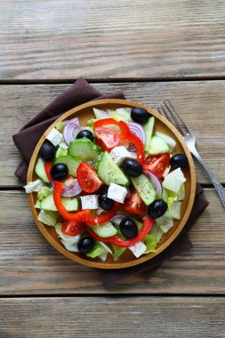Yunan salatası Üstten Görünüm