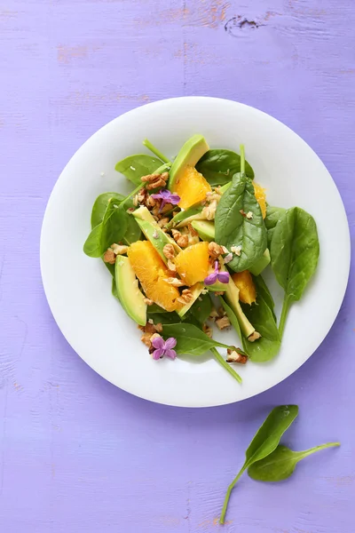 Fresh light salad with avocado — Stock Photo, Image