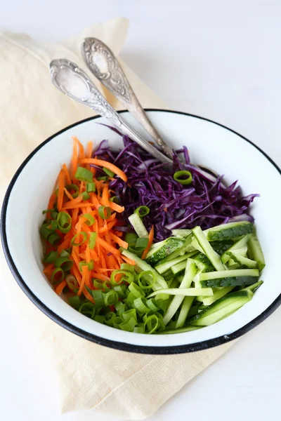 Dietary salad with carrots — Stock Photo, Image