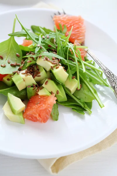 Fresh salad with avocado — Stock Photo, Image