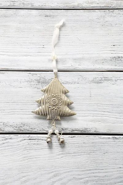 Christmas decoration on the boards — Stock Photo, Image