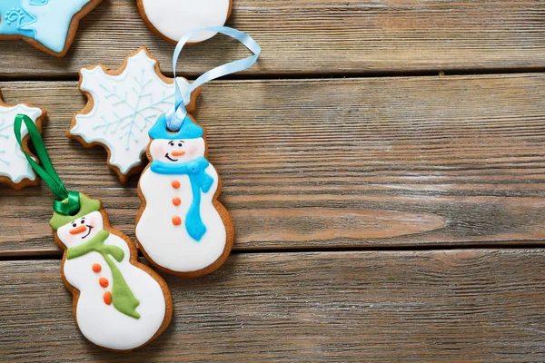 Süße Lebkuchen auf den Brettern — Stockfoto