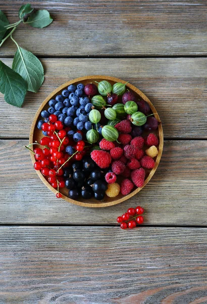 Berry set on plate — Stock Photo, Image