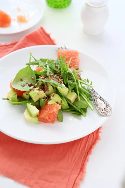 Avocado salad on a plate — Stock Photo, Image