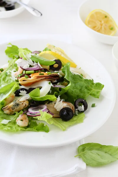 Ensalada deliciosa con camarones —  Fotos de Stock