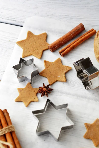 Świąteczne ciasteczka w kształcie gwiazdy — Zdjęcie stockowe