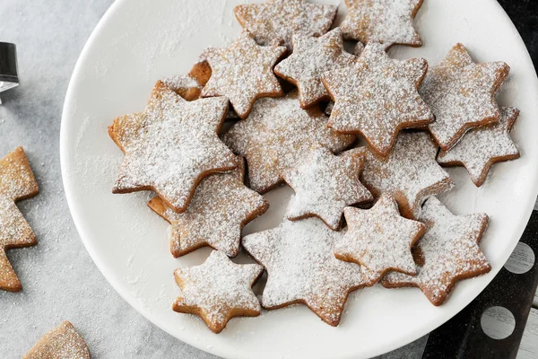 Noel yıldız kurabiye — Stok fotoğraf
