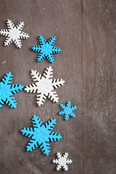 Sweet christmas snowflake decorations — Stock Photo, Image