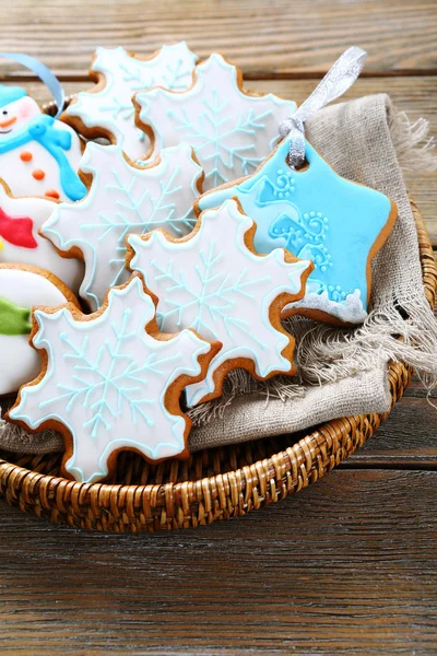 Composition de Noël des biscuits au gingembre — Photo