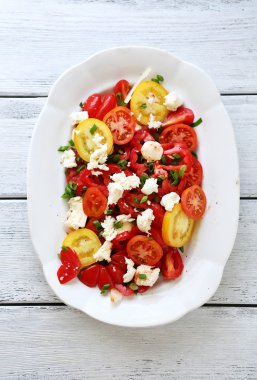 renk yaz domates salatası 