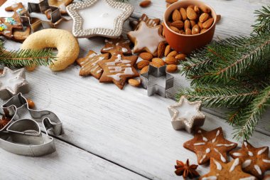 Kurabiyeli Noel arkaplanı