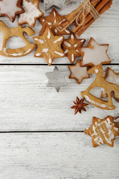 Pepparkakor cookies på whiteboardtavlor — Stockfoto