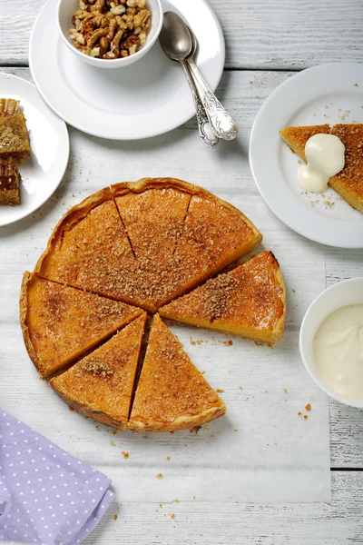 Torta com abóbora e mel — Fotografia de Stock