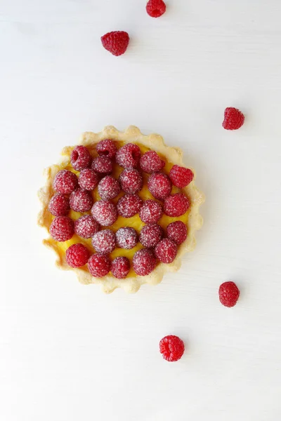 Summer raspberry tart — Stock Photo, Image