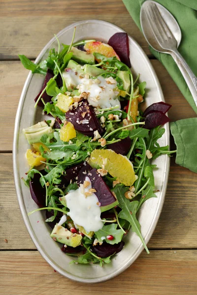 Rübensalat mit Orangen — Stockfoto