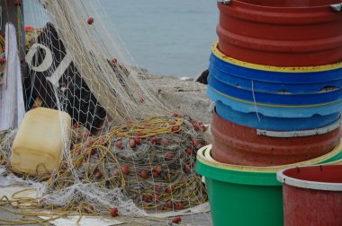 Fisher ağlar ve depo gözleri