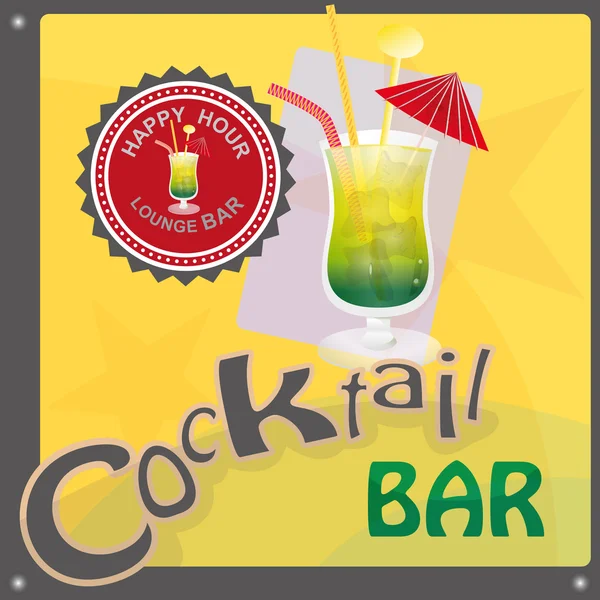 Cocktail bar — Stock Vector