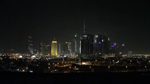 Dubai by night — Stock Video