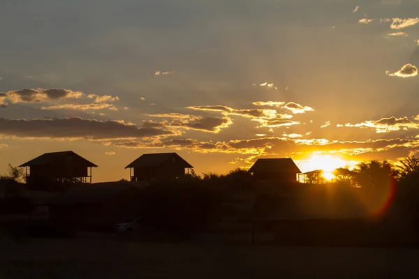 Afrikanischer Sonnenuntergang — Stockfoto