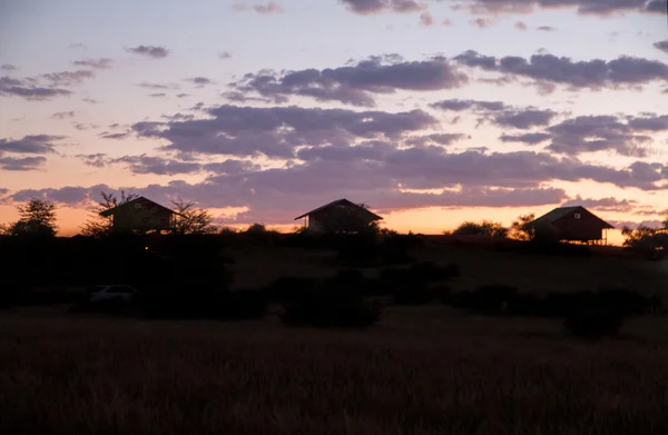 Afrikanischer Sonnenuntergang — Stockfoto