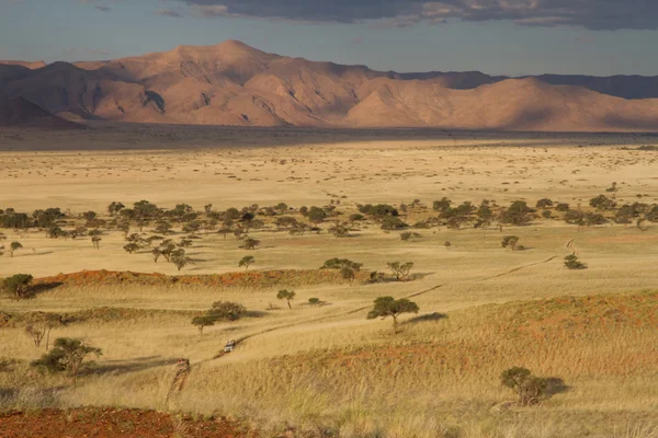 Namibische Landschaft bei Sonnenuntergang — Stockfoto