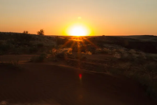 Namibischer Sonnenuntergang — Stockfoto