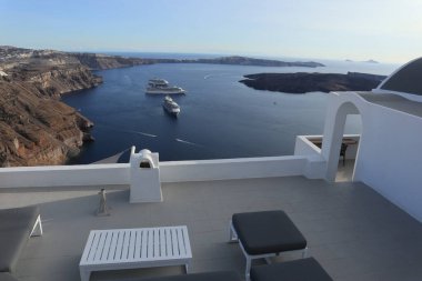 Santorini, Cyclades Adası, Yunanistan 'da gezi