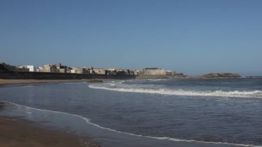 Essaouira 'nın Kumsal' dan Medina Duvarları