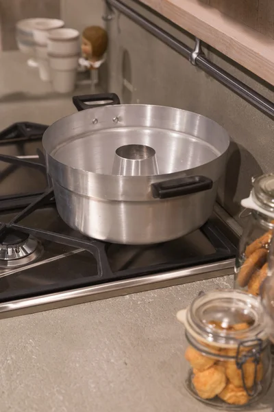 Metal baking tray — Stock Photo, Image