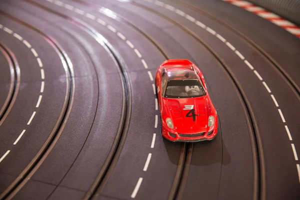 Toy pista de carreras de coches Fotos de stock