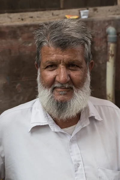 Indian man with white beard — Stock Photo, Image